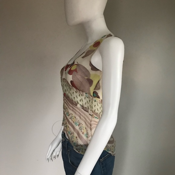Marni Sheer Abstract Print Tank Top Small - Picture 3 of 6